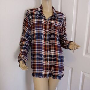 Lucky Brand Plaid Long Sleeve Shirt